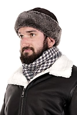 Фото товара Боярка BOMMOV 002.001 овчина, серо-коричневый/коричневый Фото товара Боярка BOMMOV 002.001 овчина, серо-коричневый/коричневый