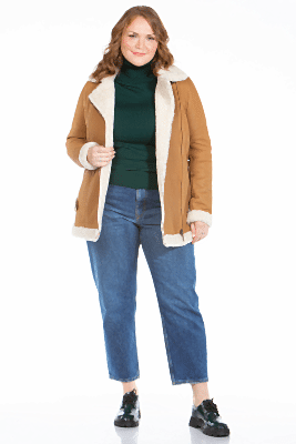 Фото товара Дубленка 1009.1319 silk, кэмел Фото товара Дубленка 1009.1319 silk, кэмел