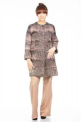 Фото товара П/пальто каракуль 013/36 Галя, розово-серый 