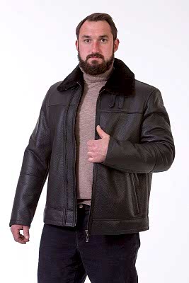 Фото товара Дубленка 1013.M-KRK112.SILK, черный