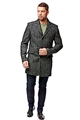 Фото товара Полупальто мужское 5017 Pablito, серо-черный