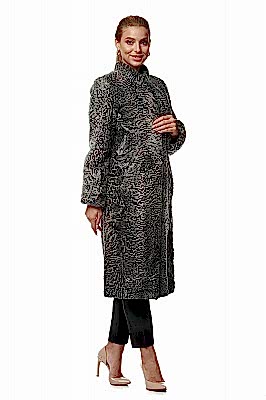 Фото товара Пальто каракуль Ольга, Серый