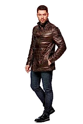 Фото товара Куртка кожа 7209, темно-коричневый Фото товара Куртка кожа 7209, темно-коричневый