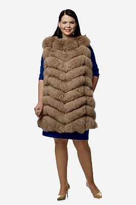 Фото товара Жилет песец, светлый капучино Фото товара Жилет песец, светлый капучино