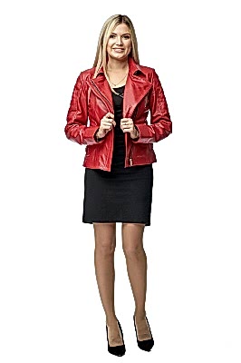 Фото товара Куртка кожа YB.3029, красный