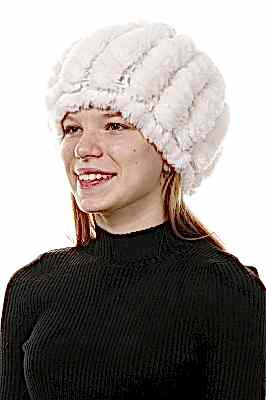 Фото товара Шапка SHWMKRVT053 кролик, Белый