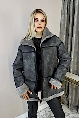 Фото товара Дубленка 1026.6038 silk, серый Фото товара Дубленка 1026.6038 silk, серый