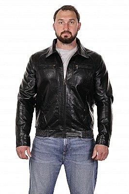 Фото товара Куртка кожзам F-505-P, черный Фото товара Куртка кожзам F-505-P, черный