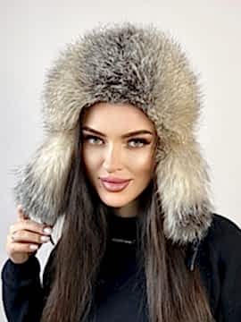 Фото товара Ушанка UWKMBFRT002 б/ф, бронза-черный