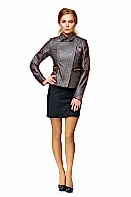 Фото товара Куртка кожа YB 3029, серый