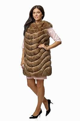 Фото товара Жилет песец м2, светлый соболь Фото товара Жилет песец м2, светлый соболь