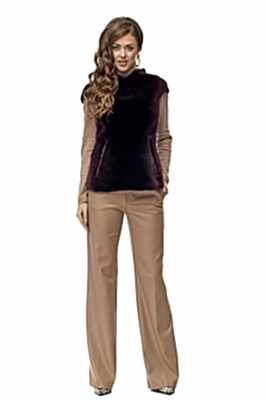 Фото товара Жилет бобр м 010/620, баклажан