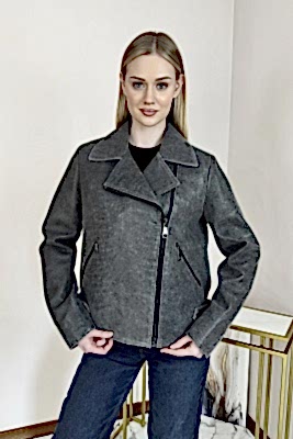 Фото товара Куртка кожа жен. 1013.IZ-45 лето, серый